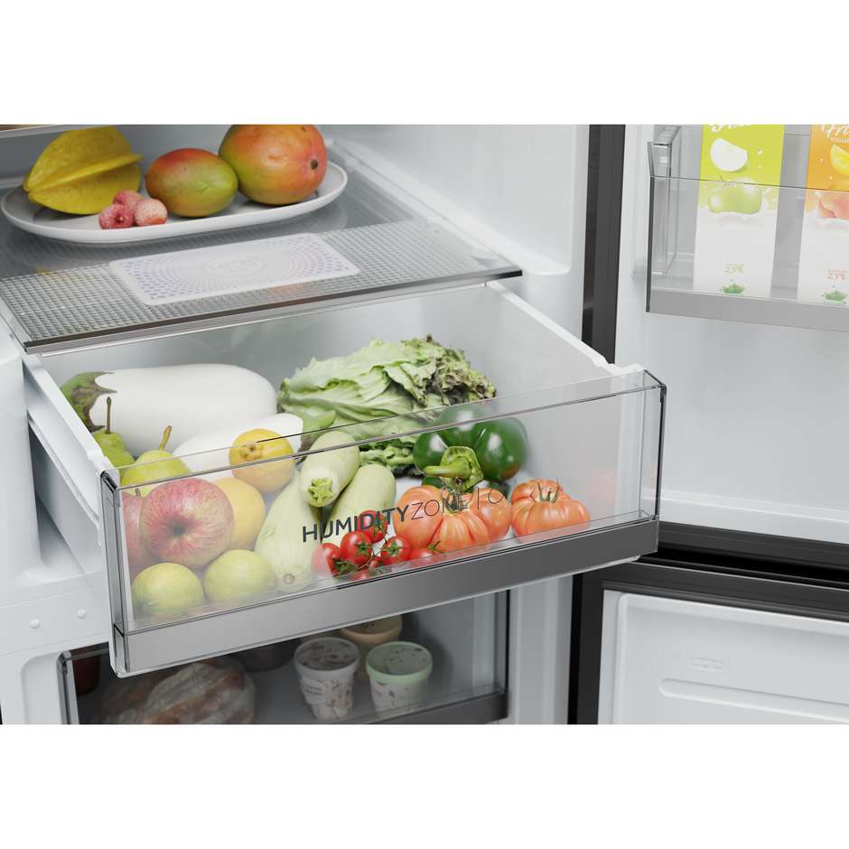 Haier HDW1620CNP Frigorifero Combinato Libera installazione Capacità 377 Lt Classe C Colore Argento