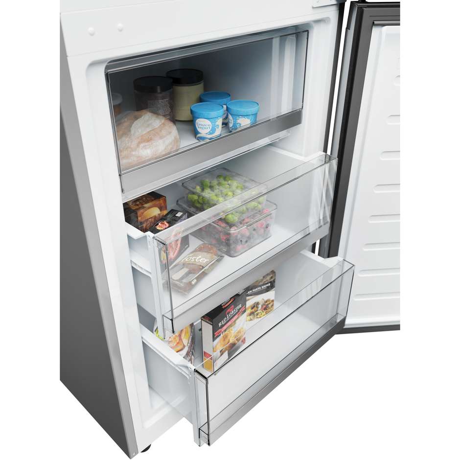Haier HDW1620CNP Frigorifero Combinato Libera installazione Capacità 377 Lt Classe C Colore Argento