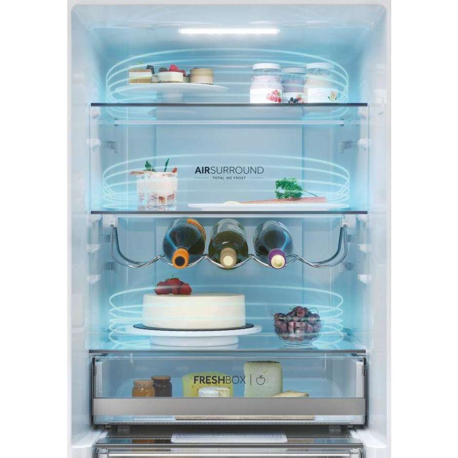 Haier HDW5620CNP Frigorifero Combinato Capacità 377 Lt Classe C Colore Argento