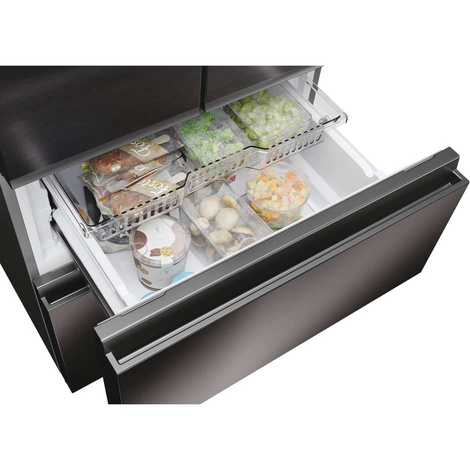 Haier HFR3718ENMD Frigorifero Combinato No Frost 402 L 4 Porte Inox