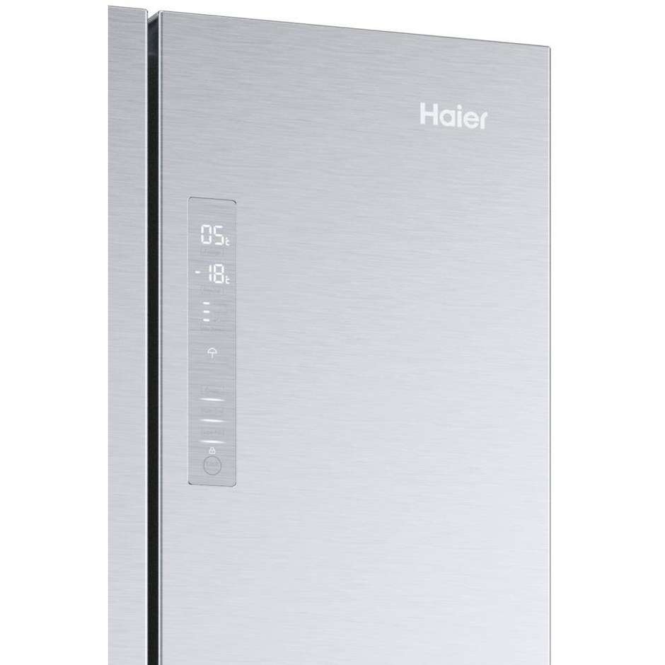 Haier HFR5719ENMG Frigorifero side-by-side Libera installazione Capacita 446 Lt Classe E Colore Argento