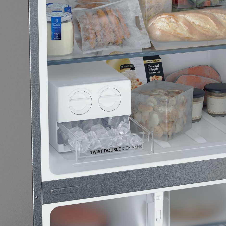 Haier HPR5718ENMX Frigorifero Doppia porta Capacita 464 Lt Classe E Colore Acciaio inox