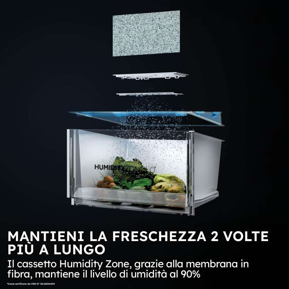 Haier HSPR79F18EWMB Frigorifero Side By Side Capacita 573 Lt Classe E Colore Nero