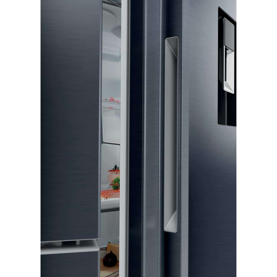 Haier HSPR79F18EWMB Frigorifero Side By Side Capacita 573 Lt Classe E Colore Nero