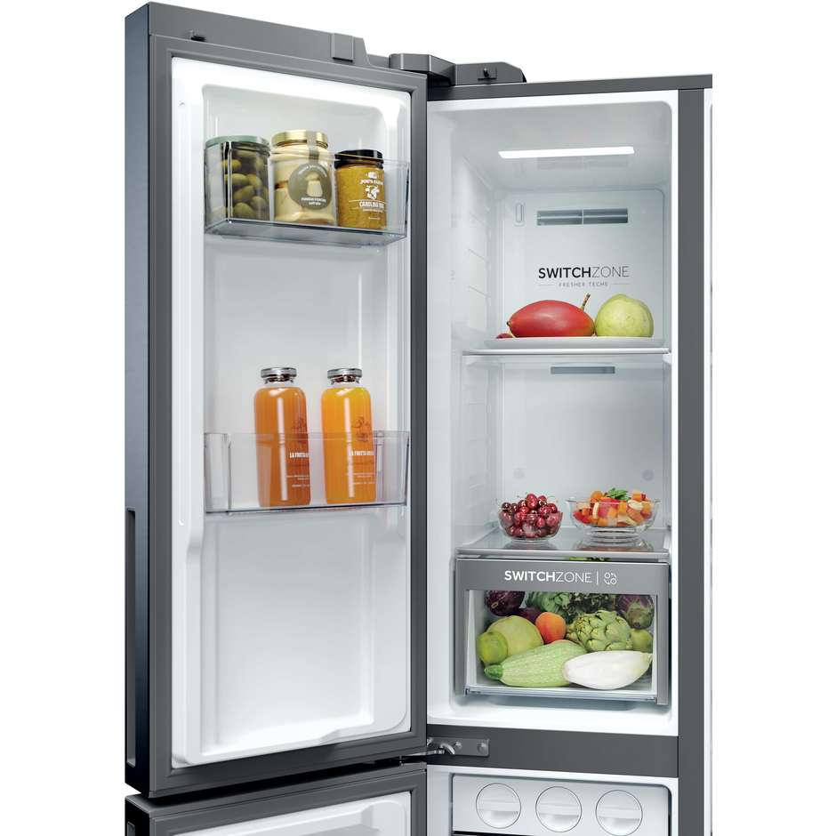 Haier HSPR79F18EWMB Frigorifero Side By Side Capacita 573 Lt Classe E Colore Nero