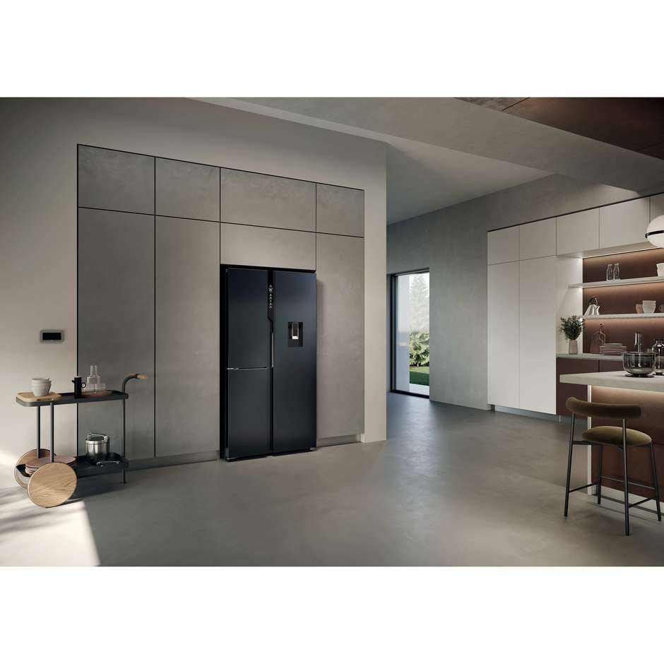 Haier HSPR79F18EWMB Frigorifero Side By Side Capacita 573 Lt Classe E Colore Nero