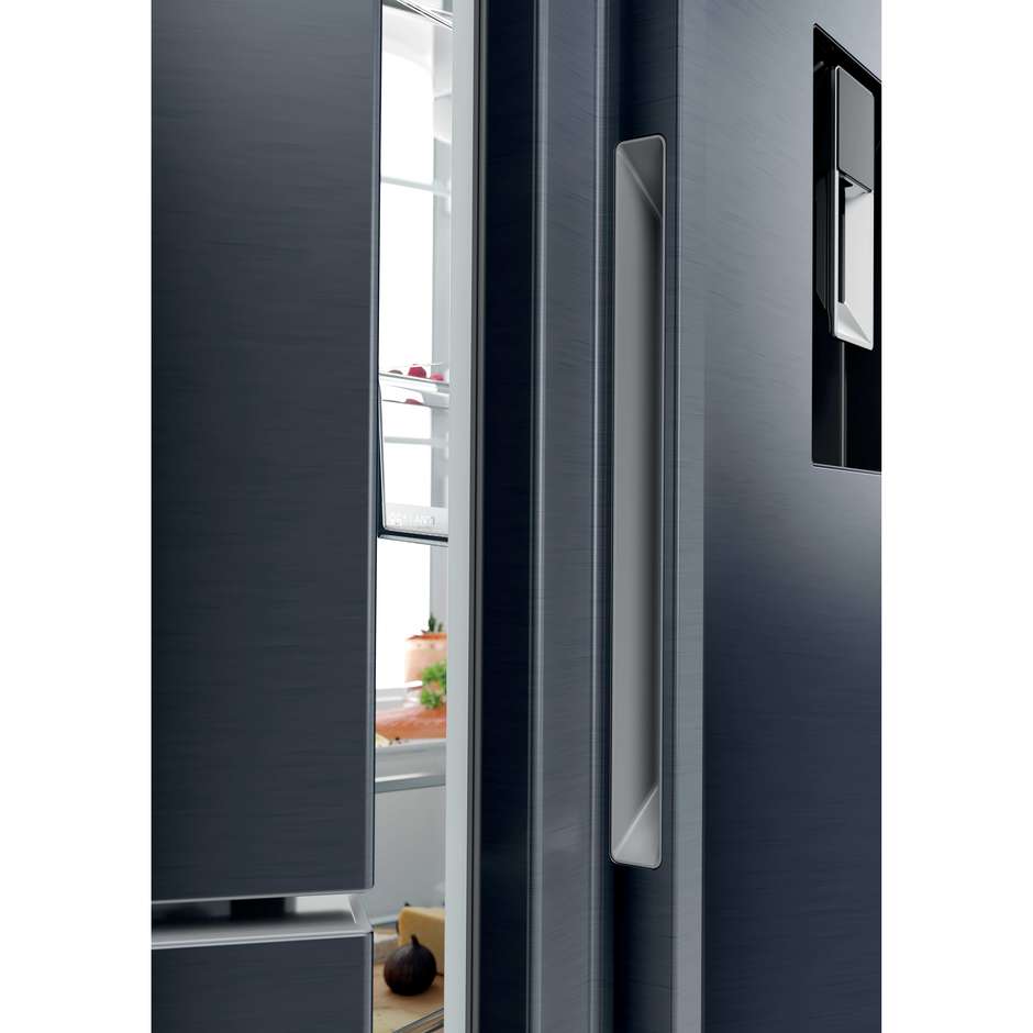 Haier HSPR79F18EWMB Frigorifero Side By Side Capacita 573 Lt Classe E Colore Nero