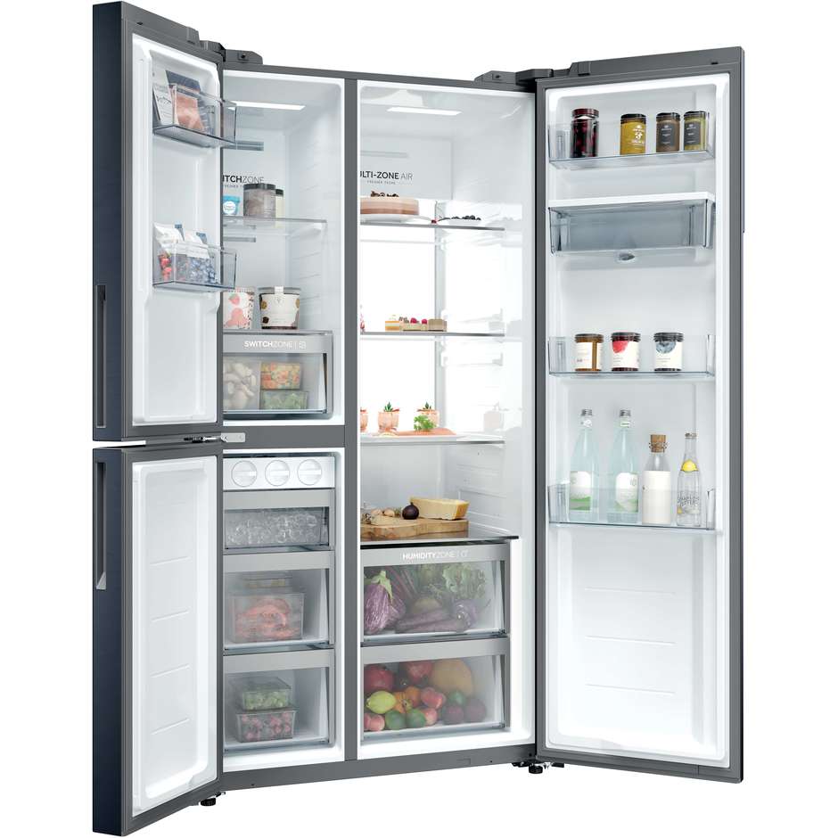 Haier HSPR79F18EWMB Frigorifero Side By Side Capacita 573 Lt Classe E Colore Nero