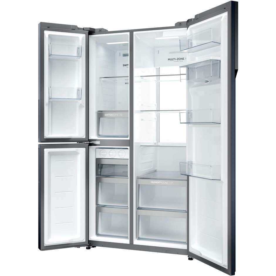 Haier HSPR79F18EWMB Frigorifero Side By Side Capacita 573 Lt Classe E Colore Nero