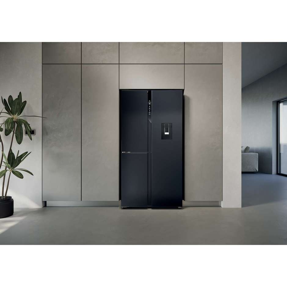 Haier HSPR79F18EWMB Frigorifero Side By Side Capacita 573 Lt Classe E Colore Nero