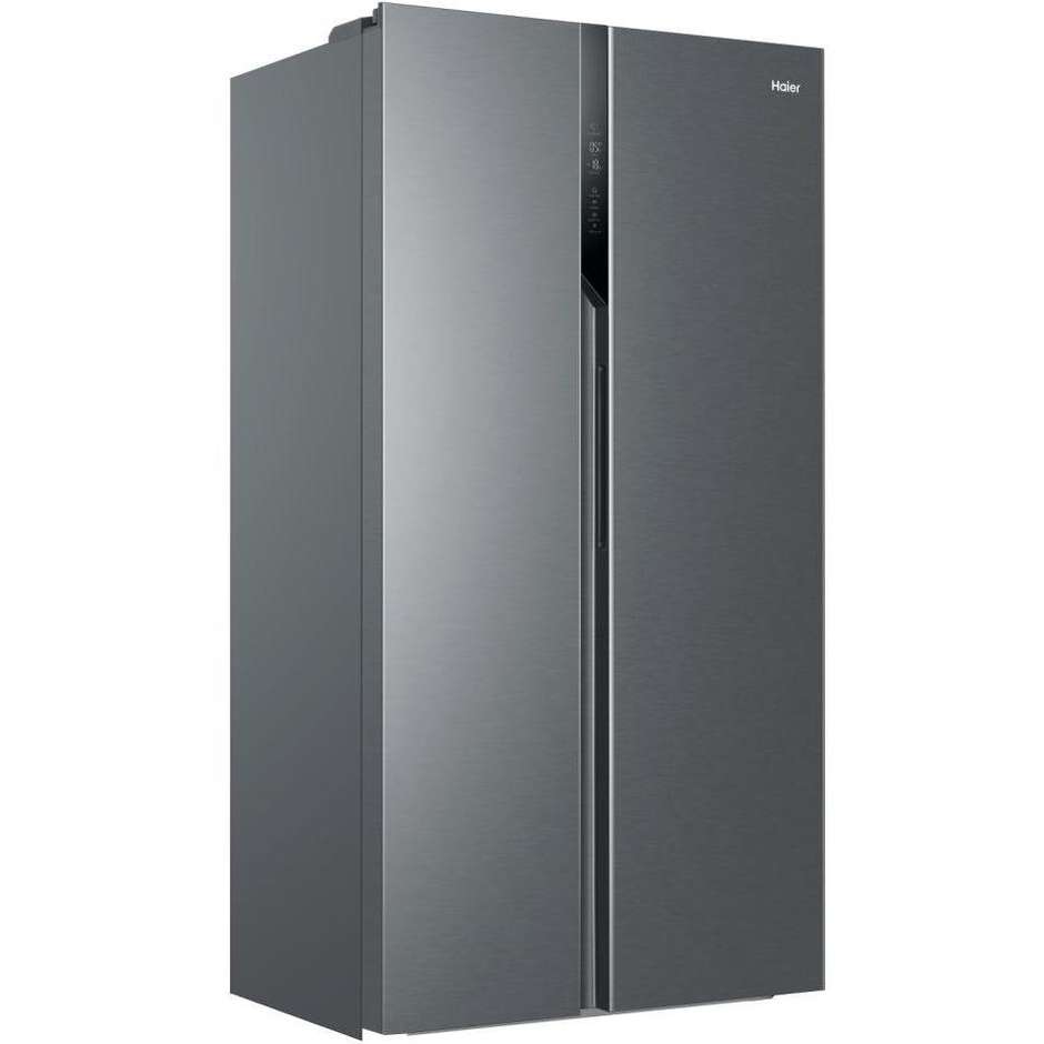 Haier HSR3918ENP Frigorifero Side-by-Side Americano 528 L Classe E Silver
