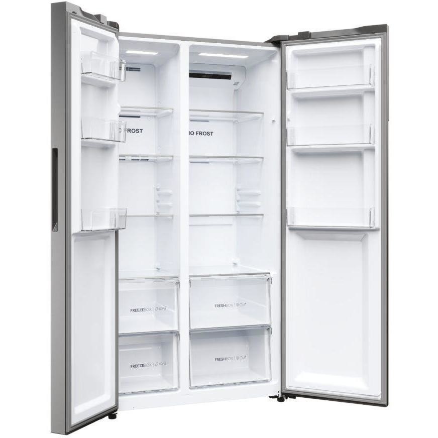 Haier HSR5918DNMP Frigorifero Side-by-Side Americano 528 L Classe D Inox