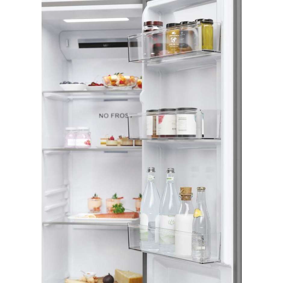 Haier HSR5918DNMP Frigorifero Side by Side Americano 528 Litri Classe D Acciaio Inox