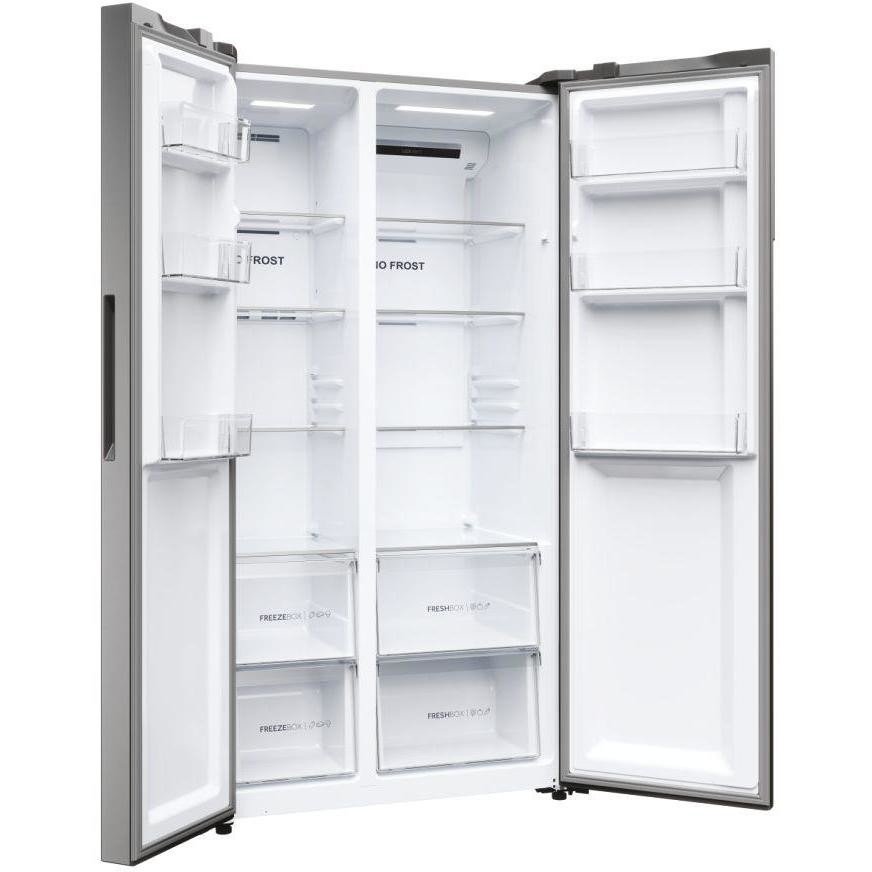 Haier HSR5918DNMP Frigorifero side-by-side Capacita 528 Lt Classe D Colore Acciaio inox