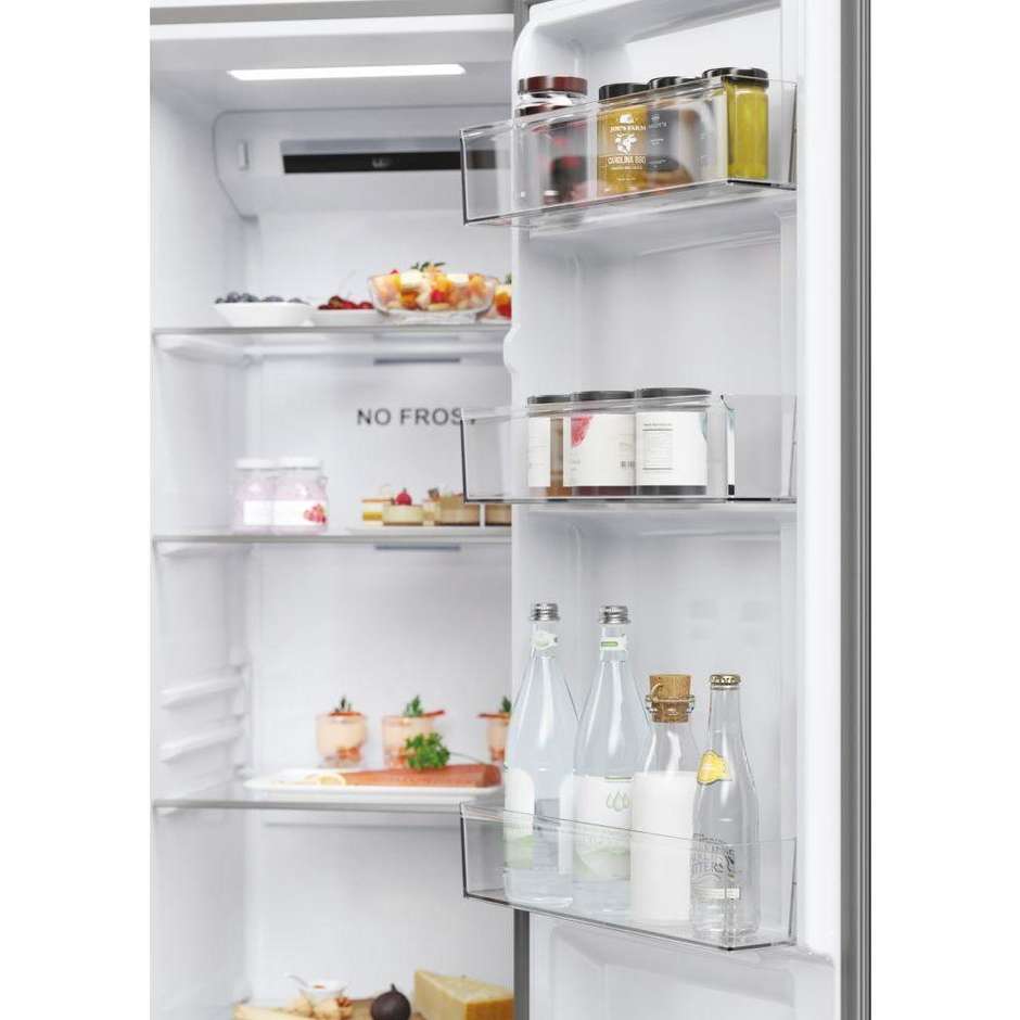 Haier HSR5918DNMP Frigorifero side-by-side Capacita 528 Lt Classe D Colore Acciaio inox