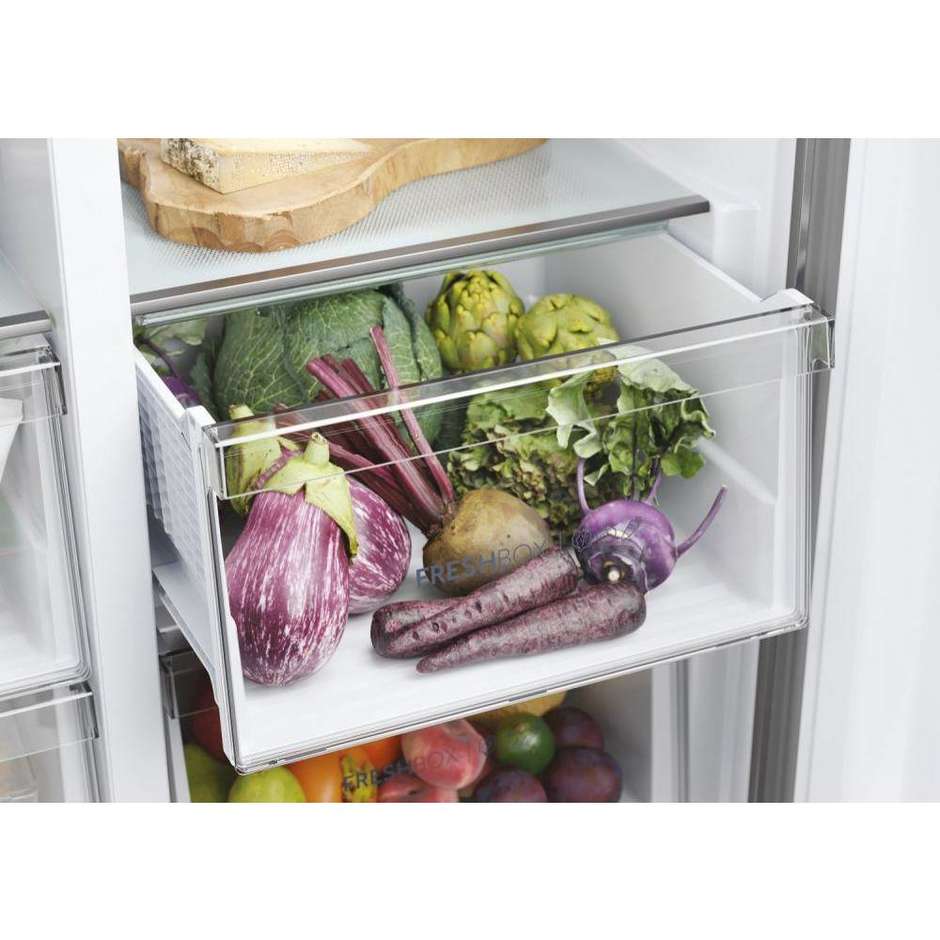 Haier HSR5918DNMP Frigorifero side-by-side Capacita 528 Lt Classe D Colore Acciaio inox