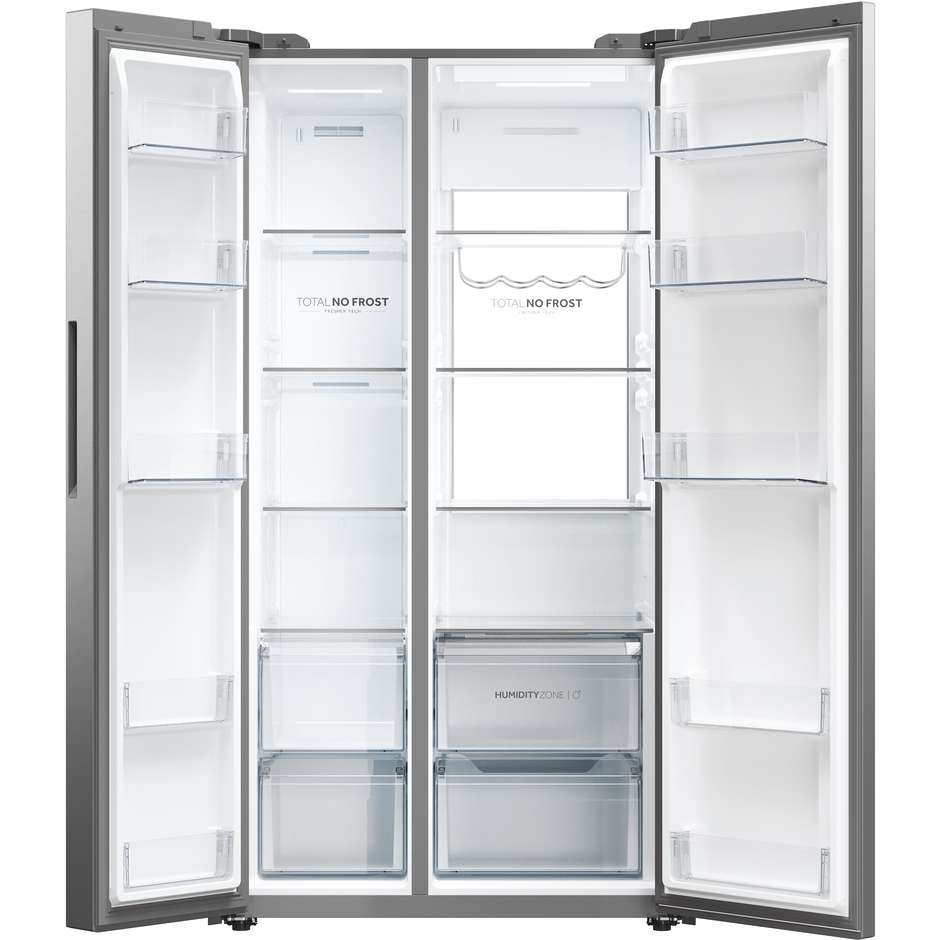 Haier HSW79F18ANMM Frigorifero side-by-side Incasso Capacita 611 Lt Classe A Colore Acciaio inox