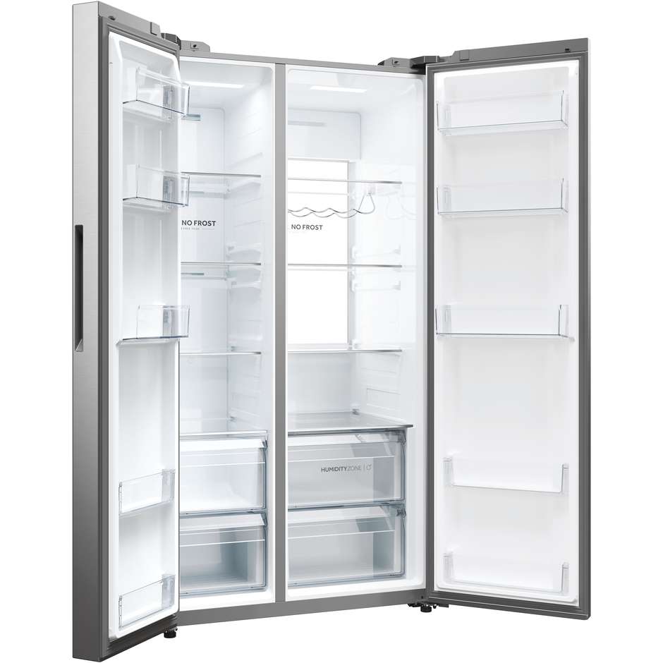 Haier HSW79F18ANMM Frigorifero side-by-side Incasso Capacita 611 Lt Classe A Colore Acciaio inox