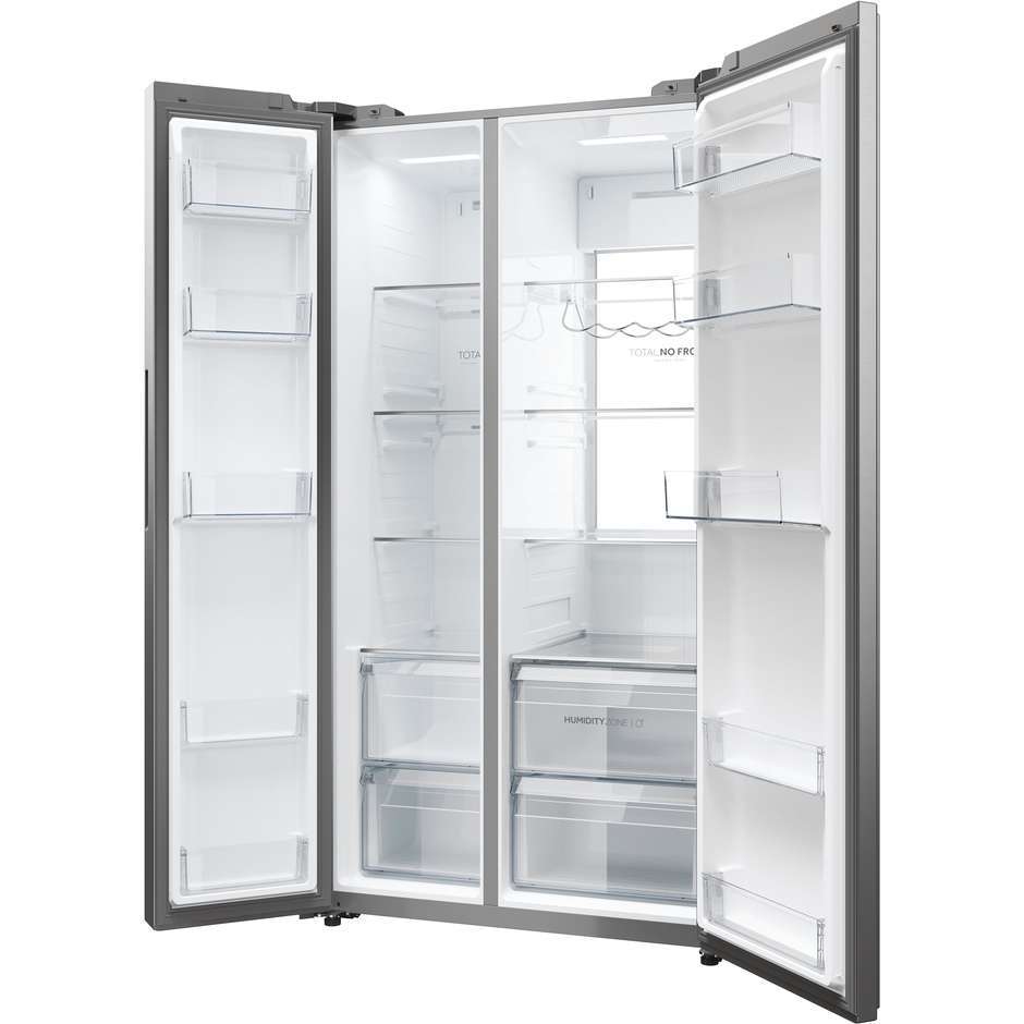 Haier HSW79F18ANMM Frigorifero side-by-side Incasso Capacita 611 Lt Classe A Colore Acciaio inox