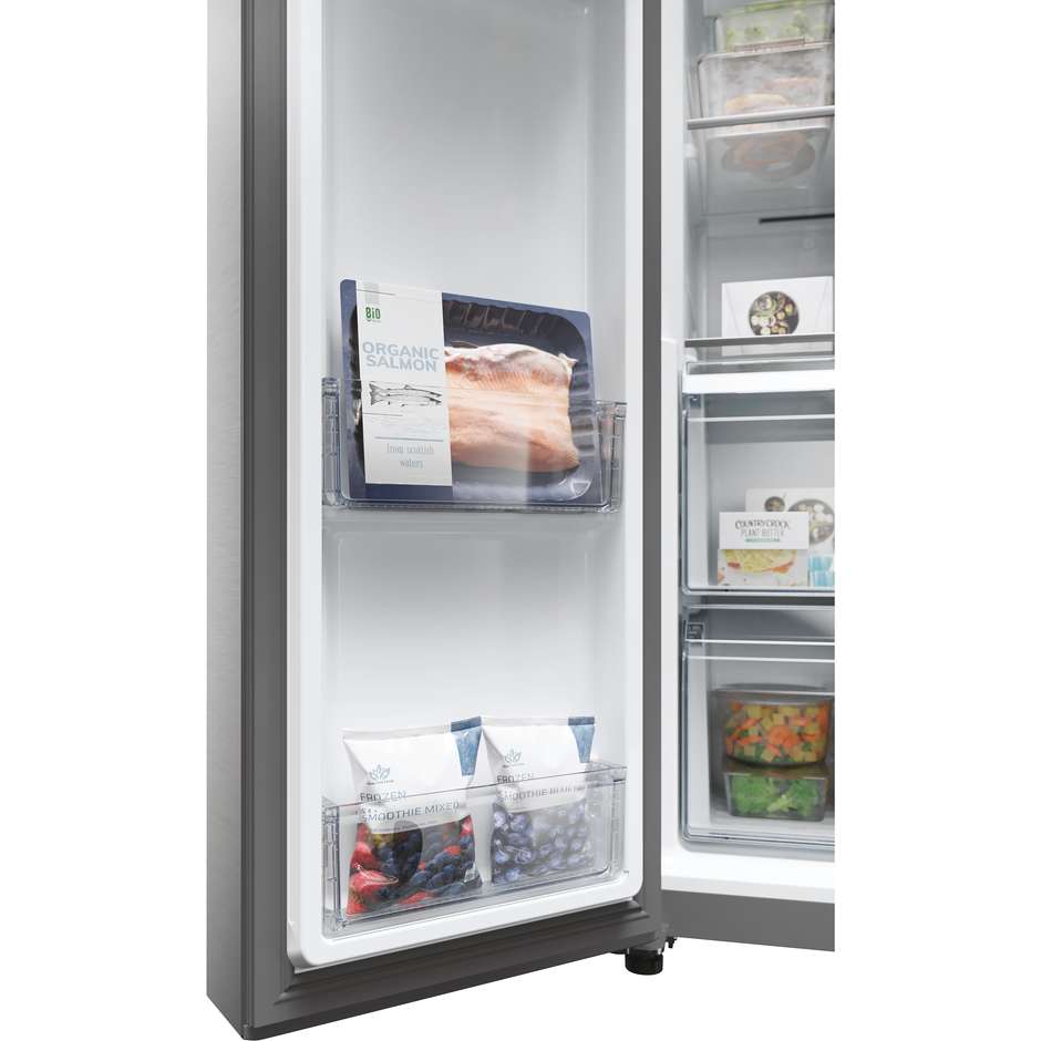 Haier HSW79F18ANMM Frigorifero side-by-side Incasso Capacita 611 Lt Classe A Colore Acciaio inox