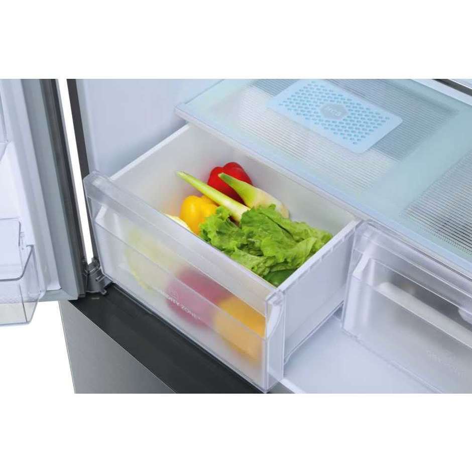 Haier HTF-458DG6 Frigorifero Side by Side Americano 456 Litri Classe A Acciaio Inox