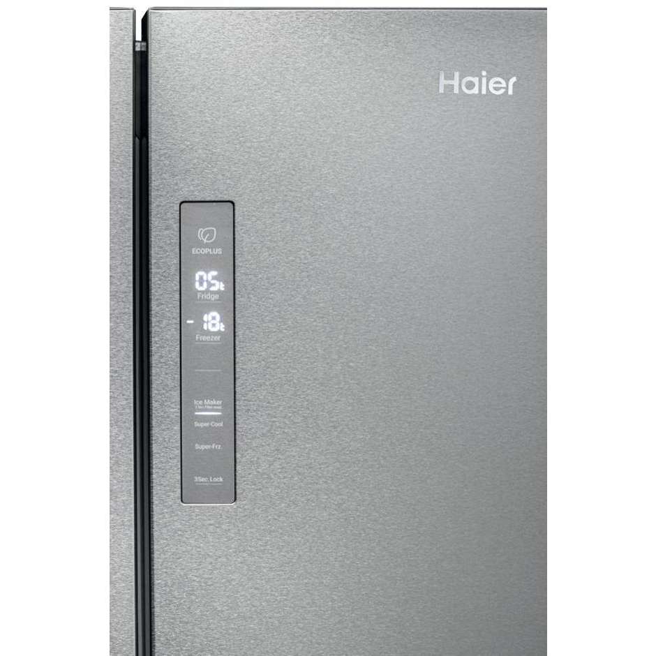 Haier HTF520IP7 Frigorifero Side-By-Side 525 Litri No Frost Classe F colore acciaio inox