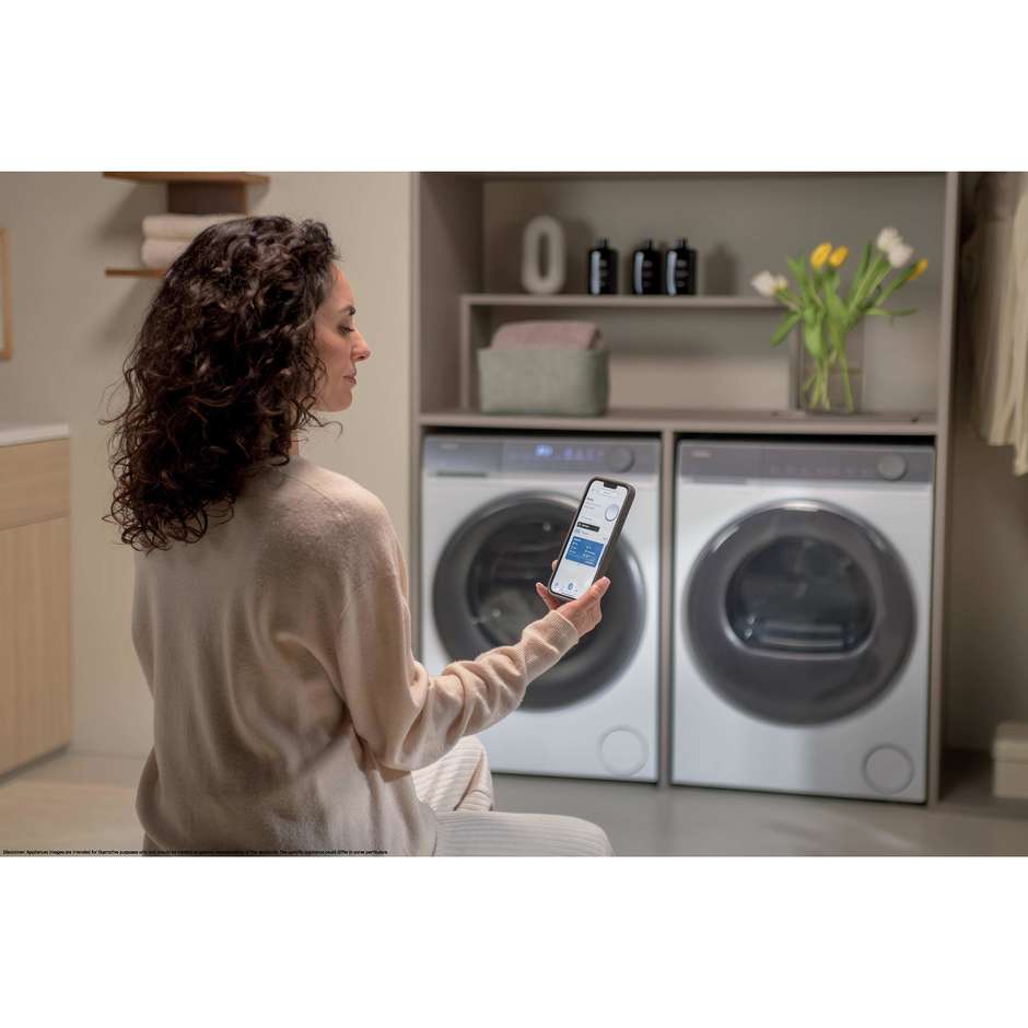 Haier HW100B14367UIT Lavatrice Carica frontale Capacita 10 Kg 1400 Giri/min Classe Colore Bianco