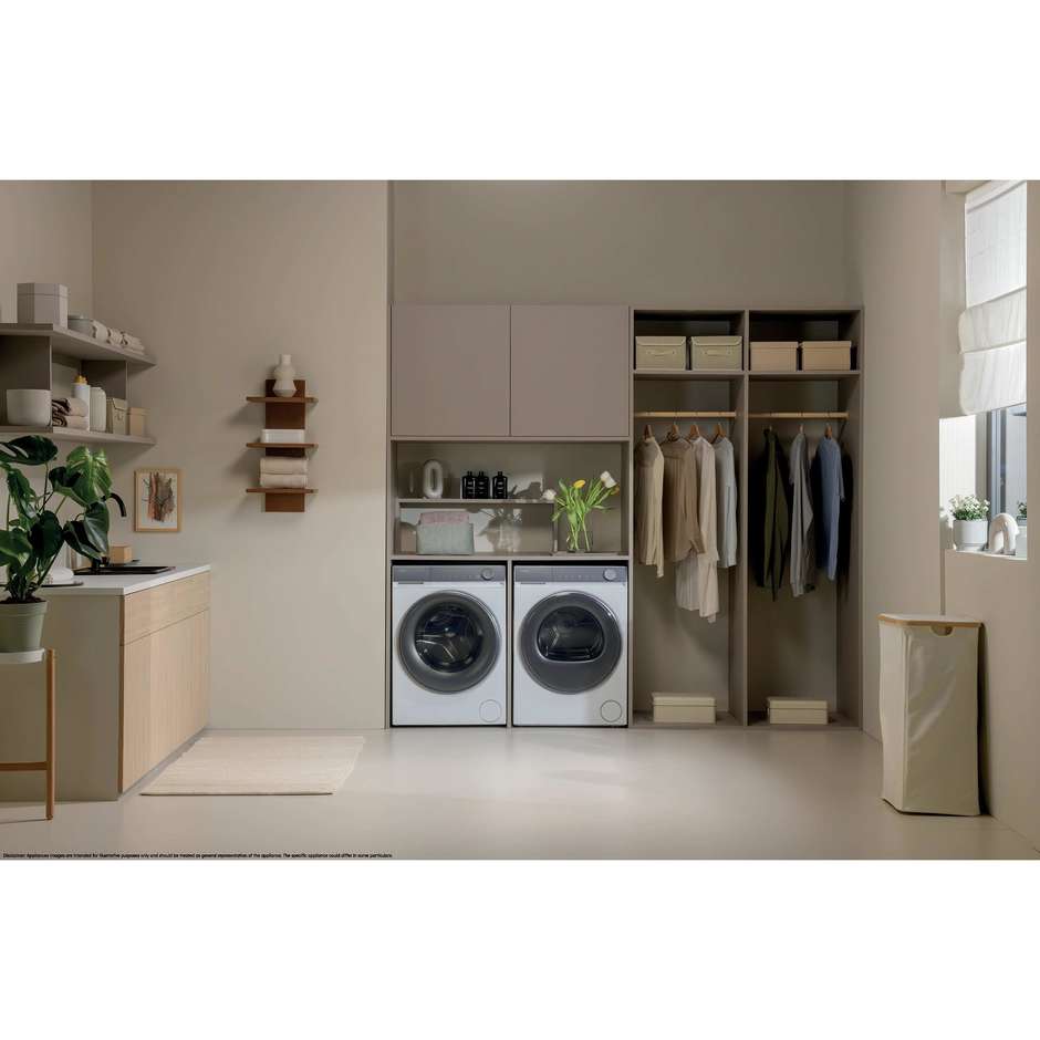 Haier HW100B14367UIT Lavatrice Carica frontale Capacità 10 Kg 1400 Giri/min Classe Colore Bianco
