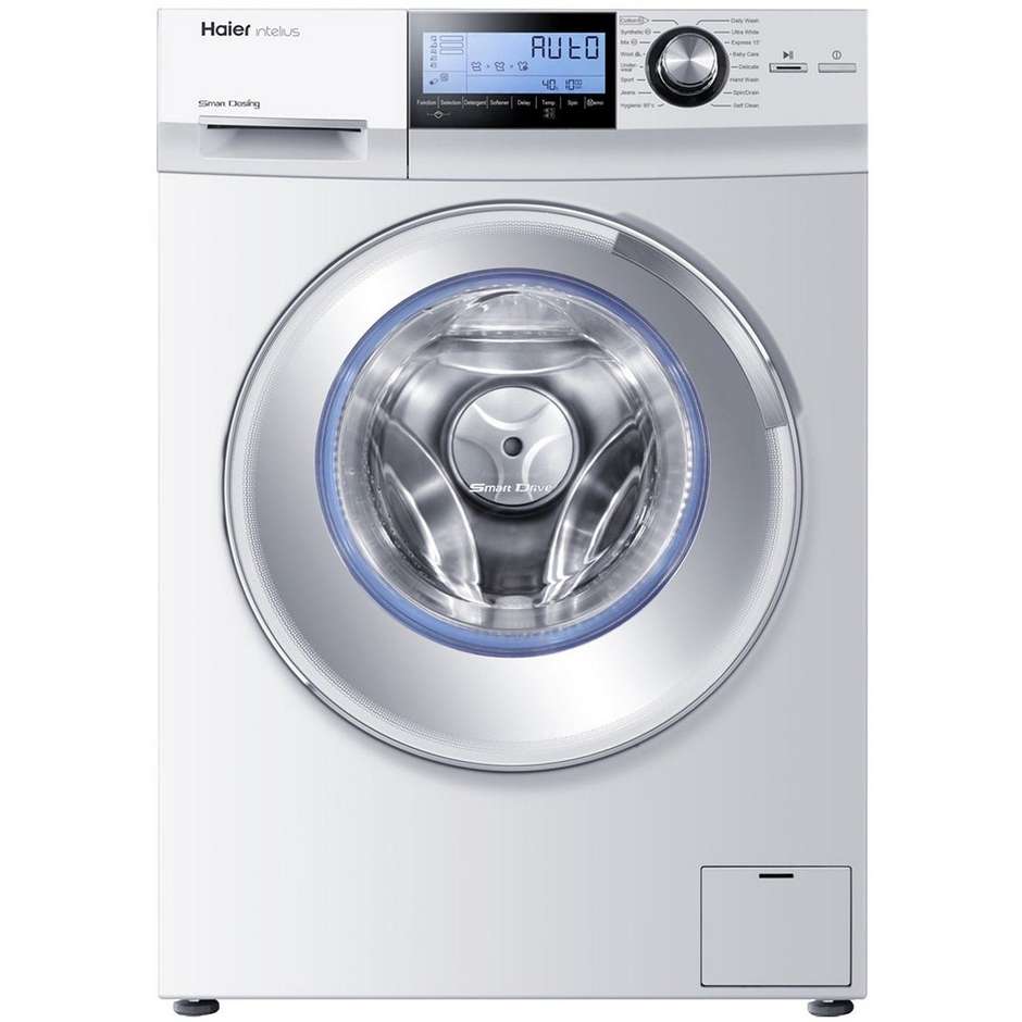 Haier HW80-BD1626 Intelius 500 lavatrice carica frontale 8 Kg 1600 giri classe A+++ colore bianco