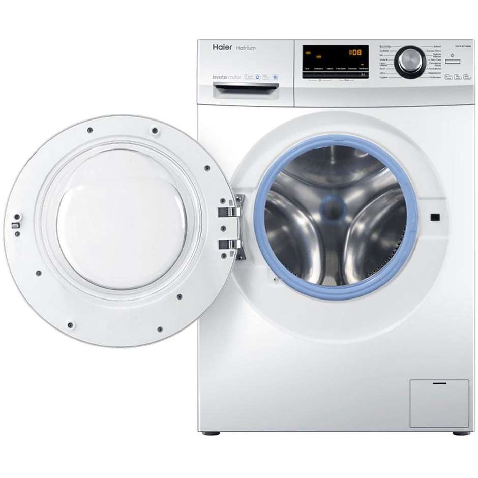 Haier HW80-BP14636 lavatrice carica frontale 8 Kg 1400 giri classe A+++-40% colore bianco
