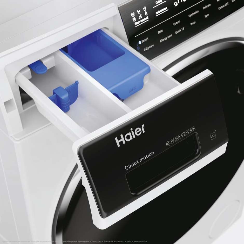 Haier HW80B14979TEUIT Lavatrice Carica frontale Capacità 8 Kg 1400 Giri/min Classe A Colore Bianco