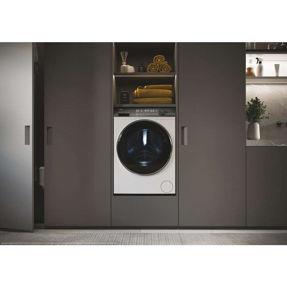 Haier HW80B14979TEUIT Lavatrice Carica frontale Capacità 8 Kg 1400 Giri/min Classe A Colore Bianco