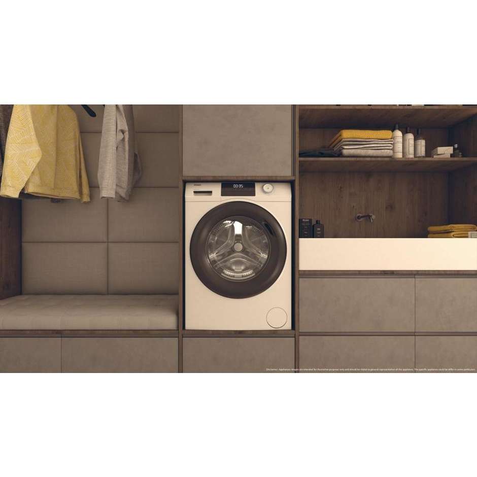 Haier HW80BP14929AS Lavasciuga 8+5 kg 1400 Giri/min Classe A Nero