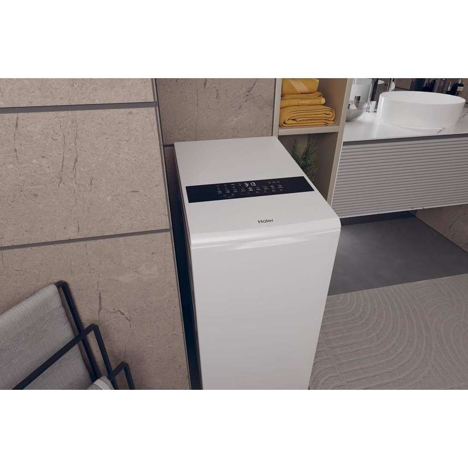 Haier HW90-BPD13386U-S Lavatrice Carica dall'alto Capacità 9 Kg Classe A Colore Bianco