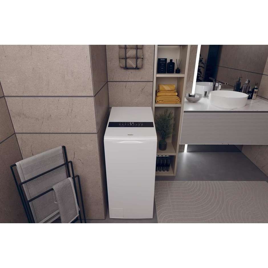 Haier HW90-BPD13386U-S Lavatrice Carica dall'alto Capacità 9 Kg Classe A Colore Bianco