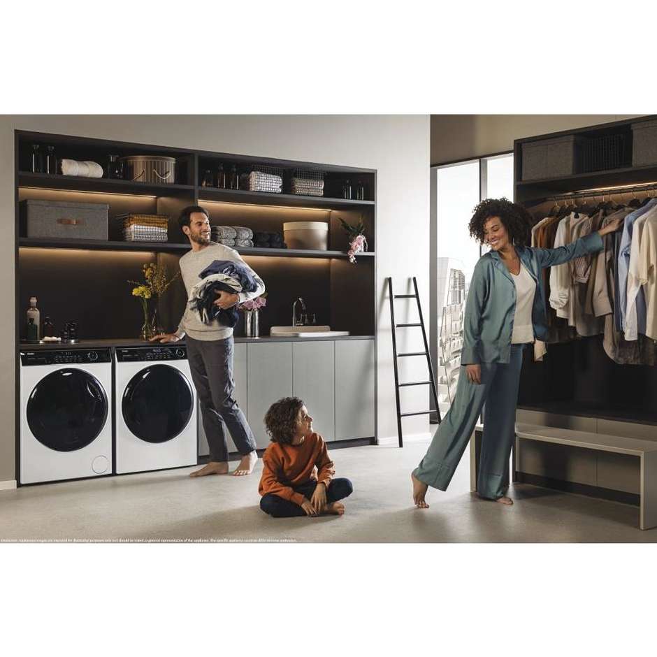 Haier HW90B14959NEUIT Lavasciuga 9+5 kg 1400 Giri/min Classe A Nero