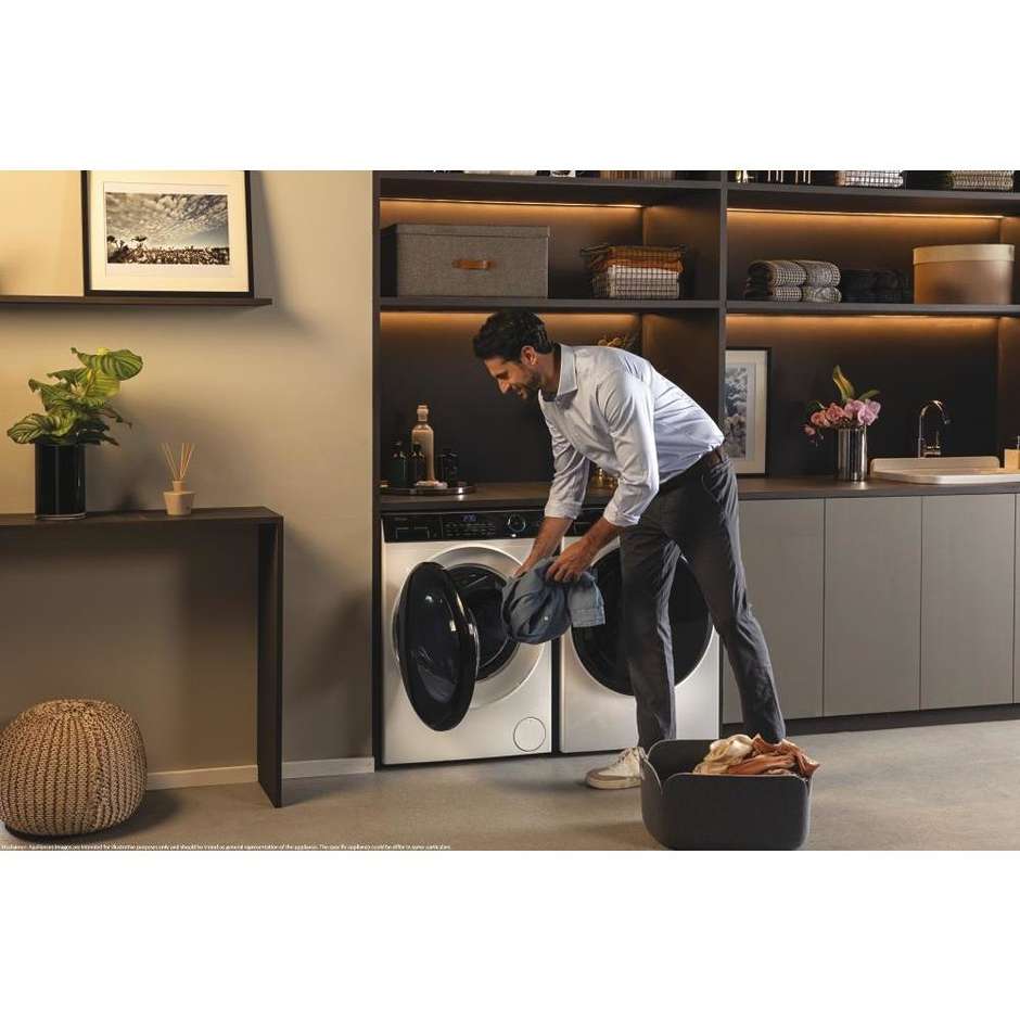Haier HW90B14959NEUIT Lavatrice Carica frontale Capacità 9 Kg 1400 Giri/min Classe A Colore Bianco