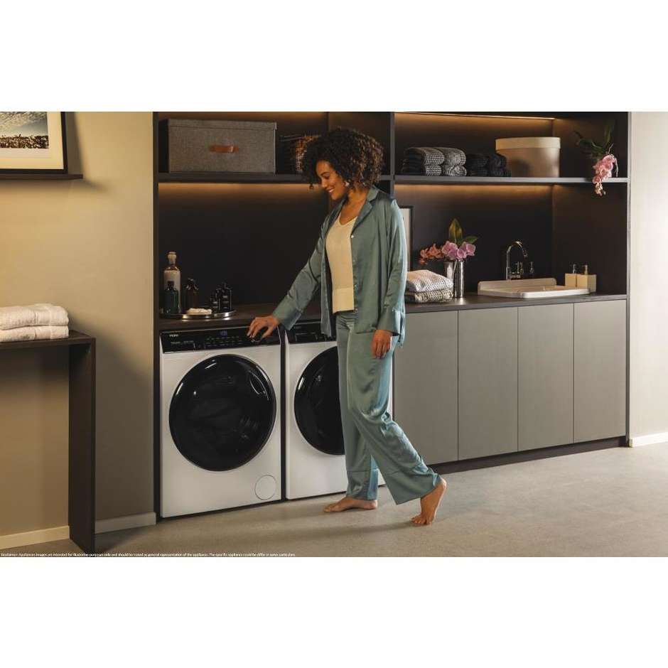 Haier HW90B14959NEUIT Lavatrice Carica frontale Capacità 9 Kg 1400 Giri/min Classe A Colore Bianco