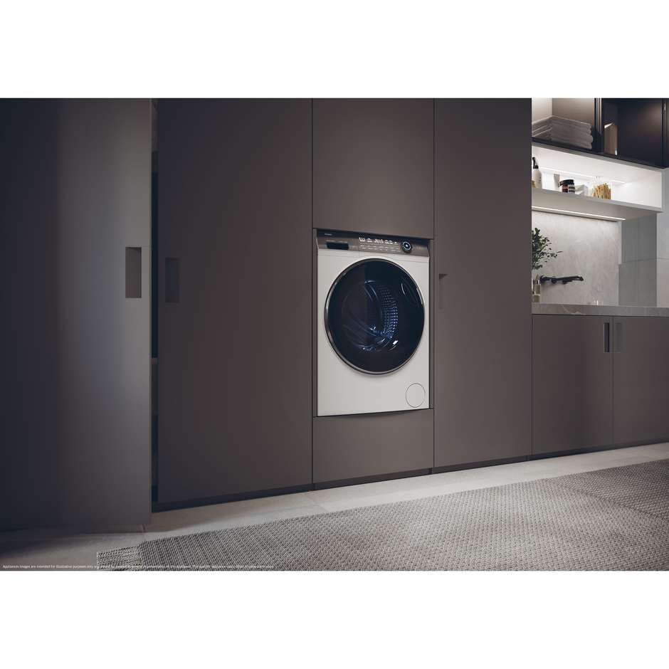 HAIER HW90B14IGI Lavatrice Carica Frontale Slim 40 cm 9 kg 1330 Giri/min Motore Inverter Vapore Classe B