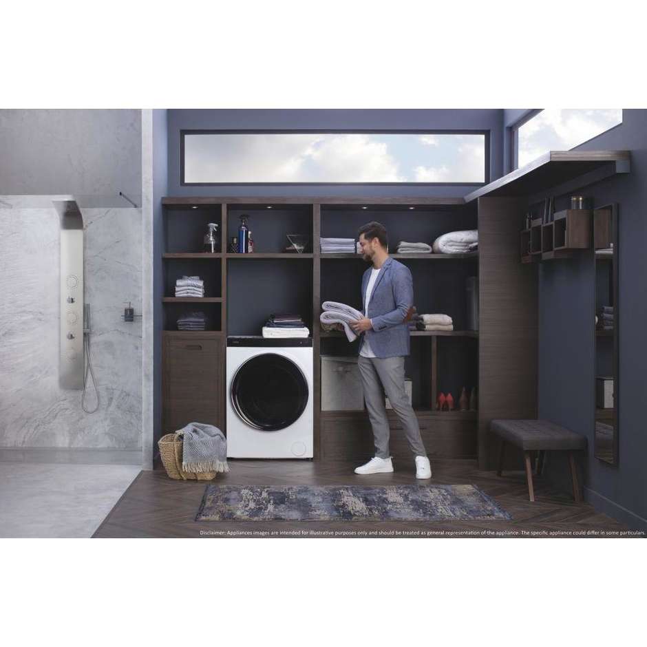 Haier HWD100BD14 Lavasciuga Snella 10 Kg + 6 Kg 1400 Giri/Min Classe D/A colore bianco