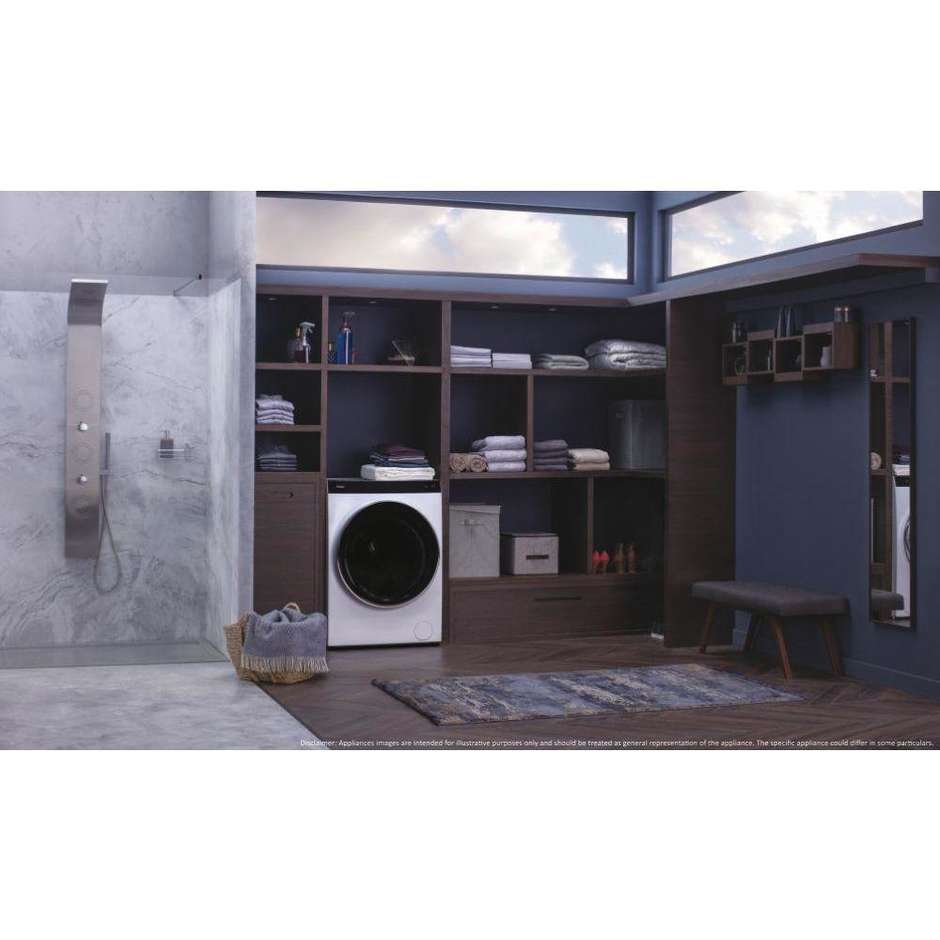 Haier HWD100BD14 Lavasciuga Snella 10 Kg + 6 Kg 1400 Giri/Min Classe D/A colore bianco