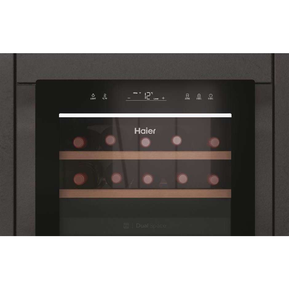 Haier HWS42GDAU1 Frigocantina per Vini 250 Litri Classe G Nero