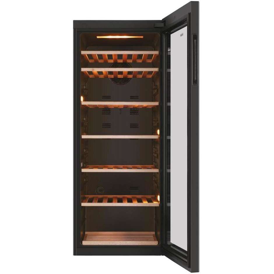 Haier HWS84GA cantinetta vino 84 bottiglie a zona singola nera