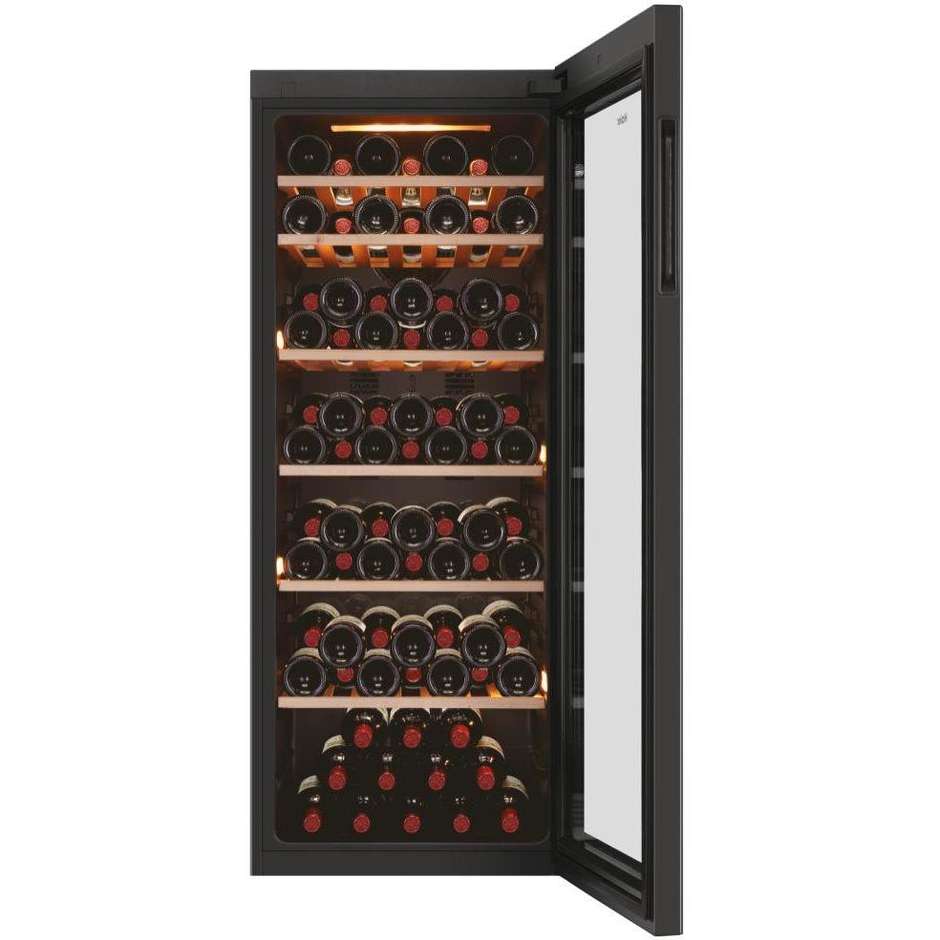 Haier HWS84GA cantinetta vino 84 bottiglie a zona singola nera