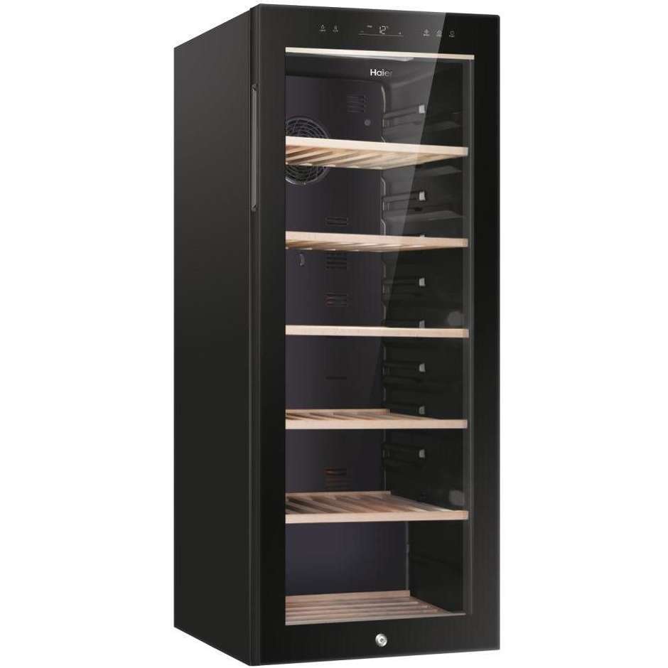 Haier HWS84GA cantinetta vino 84 bottiglie a zona singola nera