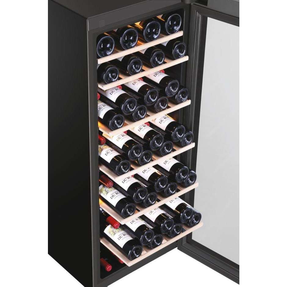 Haier HWS84GA cantinetta vino 84 bottiglie a zona singola nera