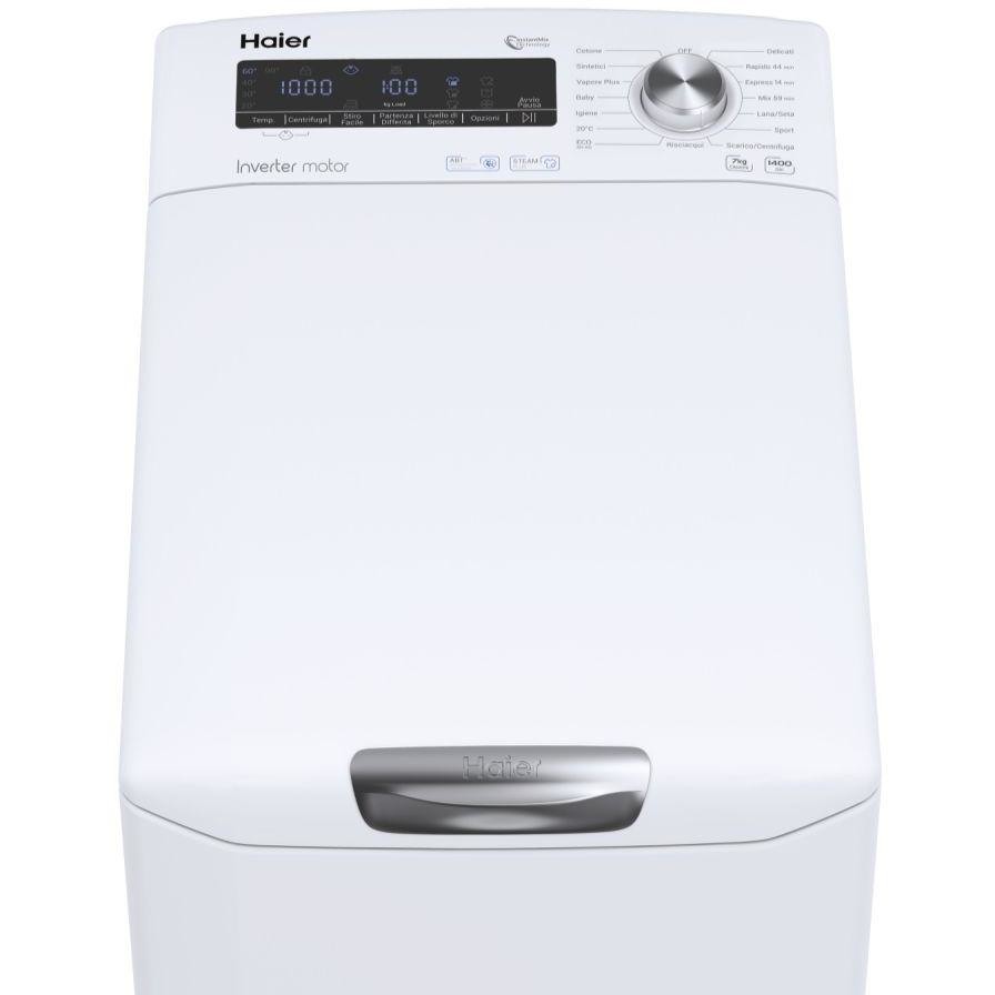 Haier RRTXSG47TMC Lavatrice Caricamento dall'alto Capacità 7 Kg 1400 Giri/min Classe A Colore Bianco