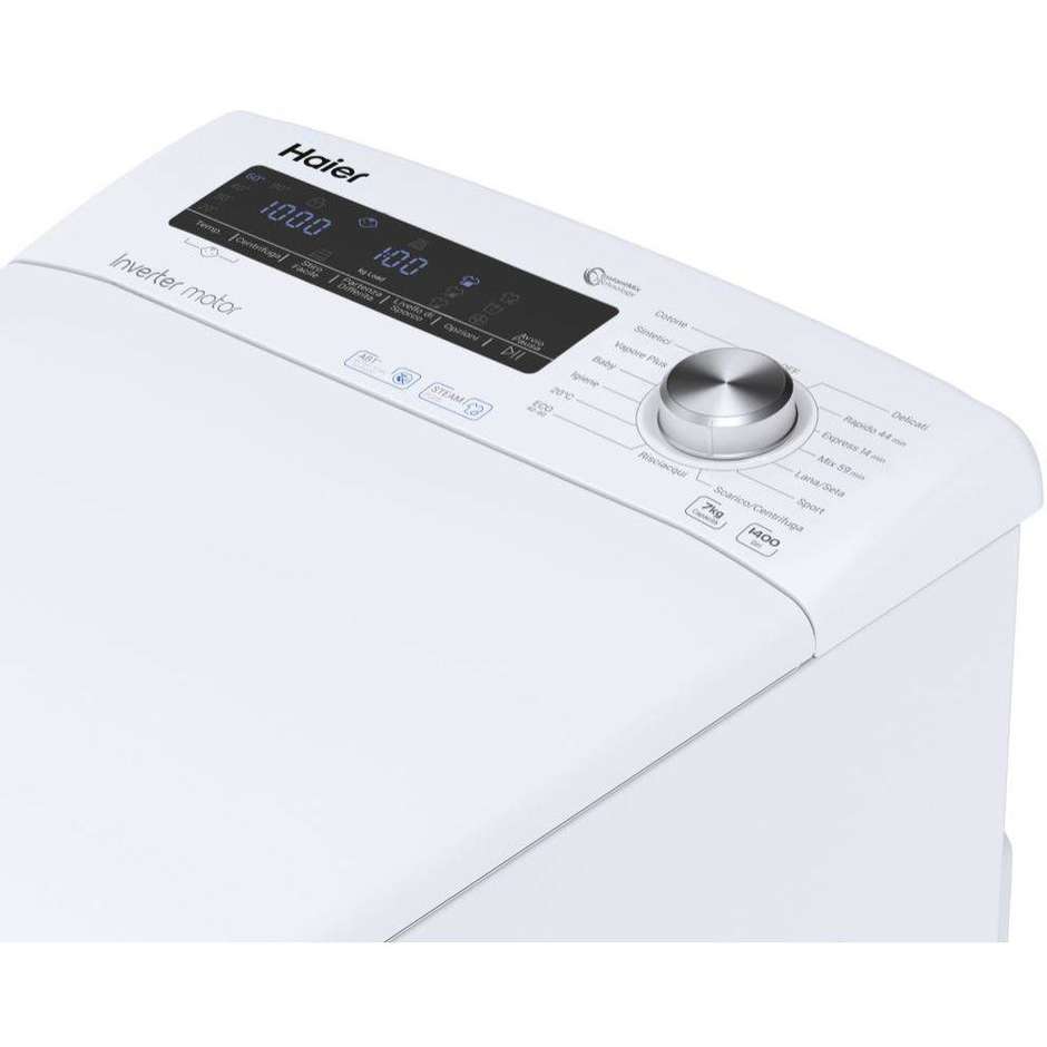 Haier RRTXSG47TMC Lavatrice Caricamento dall'alto Capacità 7 Kg 1400 Giri/min Classe A Colore Bianco