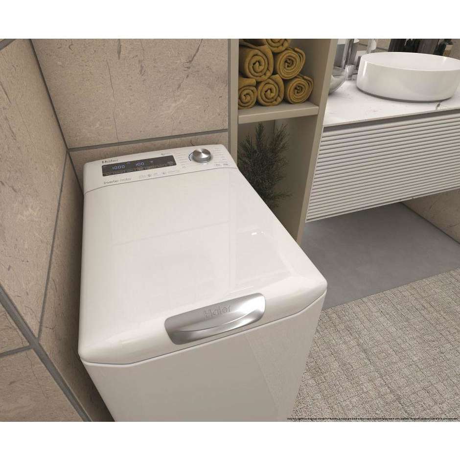 Haier RRTXSG47TMC Lavatrice Caricamento dall'alto Capacità 7 Kg 1400 Giri/min Classe A Colore Bianco
