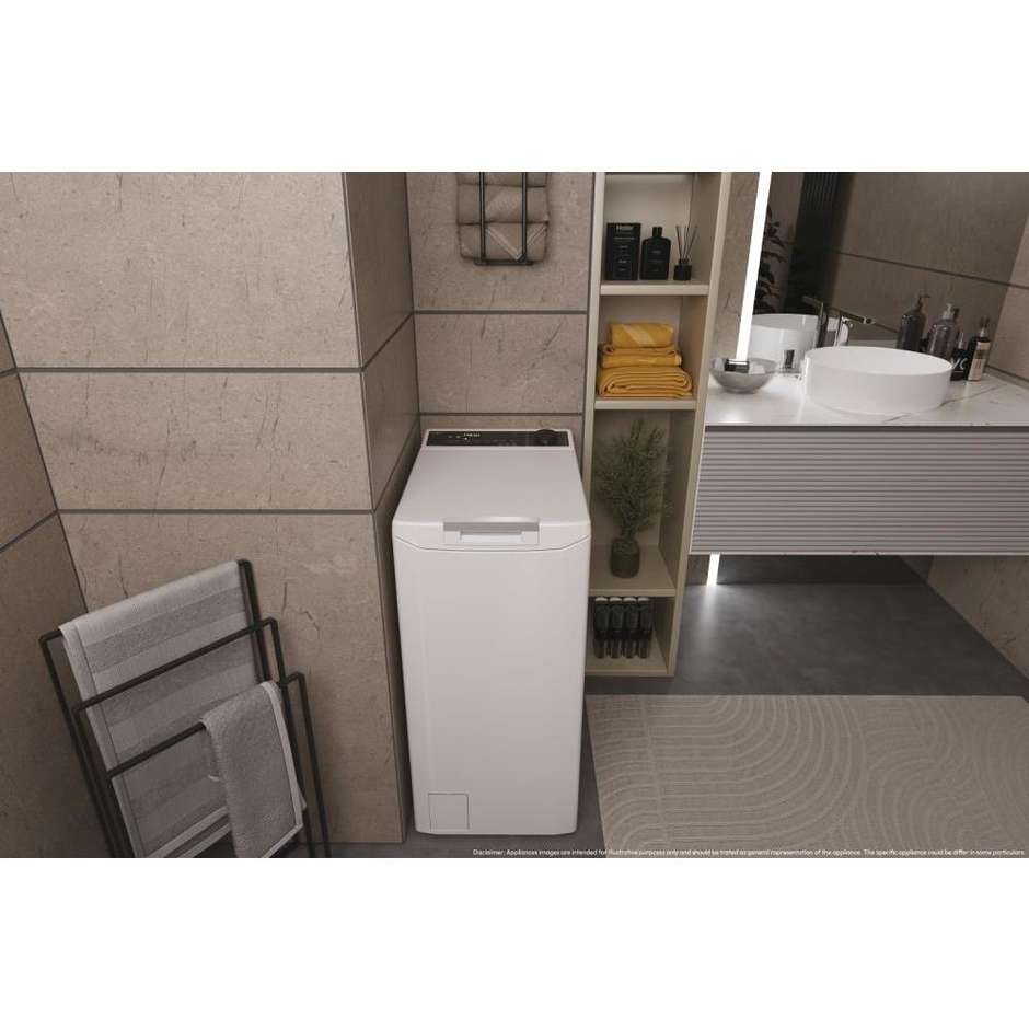 HAIER THASN476TM5-S Lavatrice Carica dall'alto 7 kg 1400 Giri/min Motore Inverter Vapore Classe A